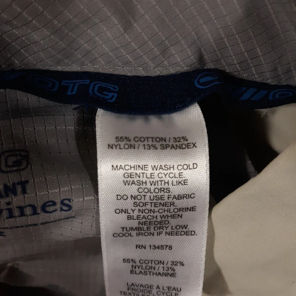 Vineyard Vines OTG On-The-Go Pants Mens 30 x 32 Flat Front Performance Beige